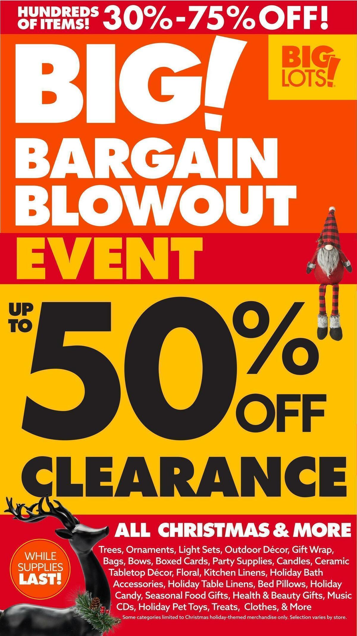 Big Lots Weekly Ad from December 25