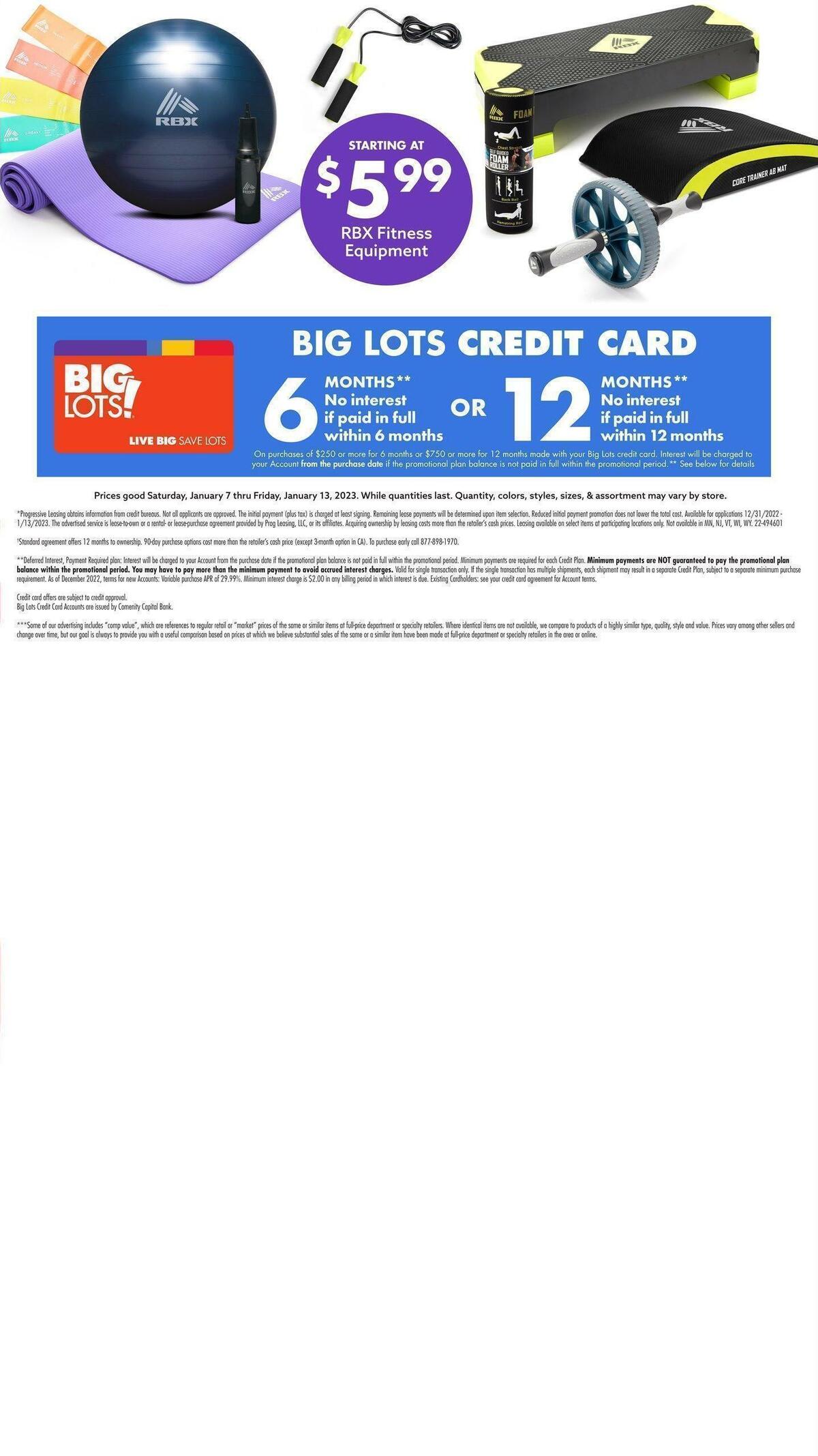 Big Lots Weekly Ad from January 7