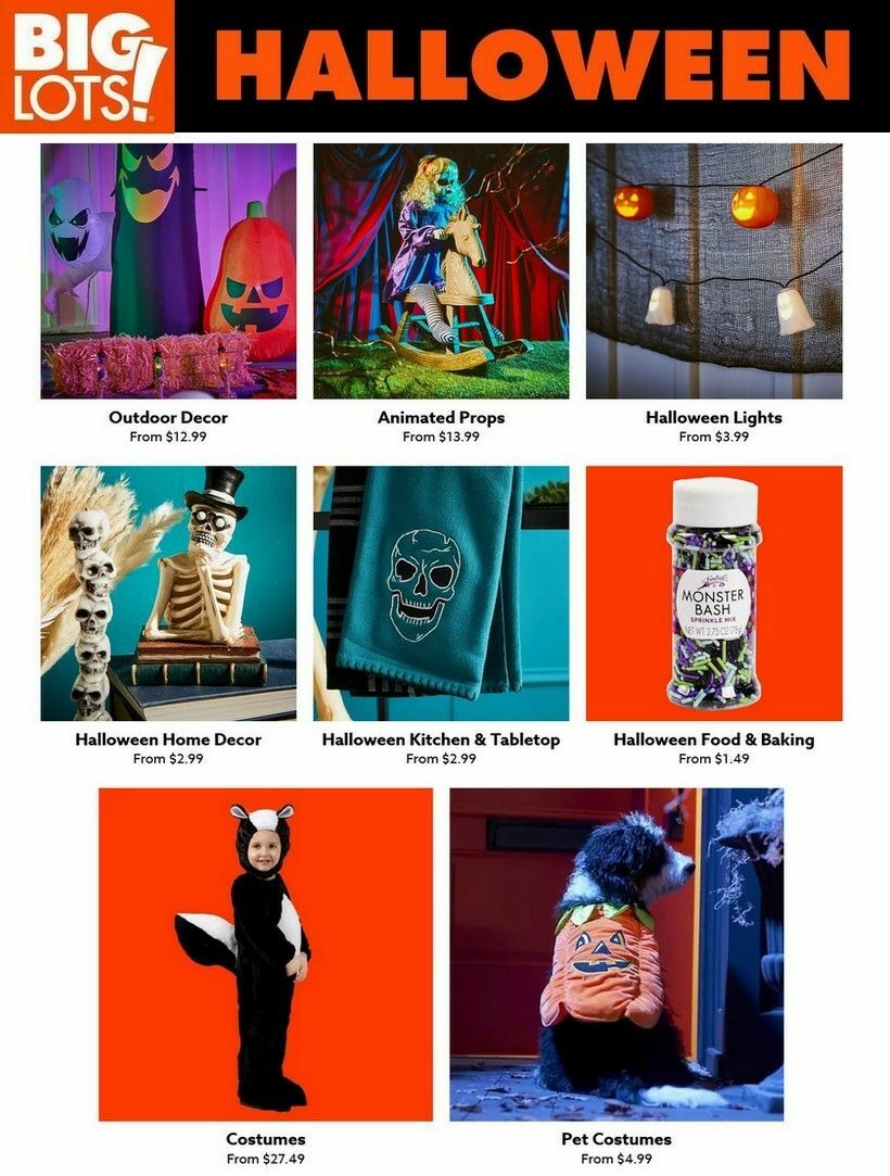 Big Lots Halloween Weekly Ad from September 3