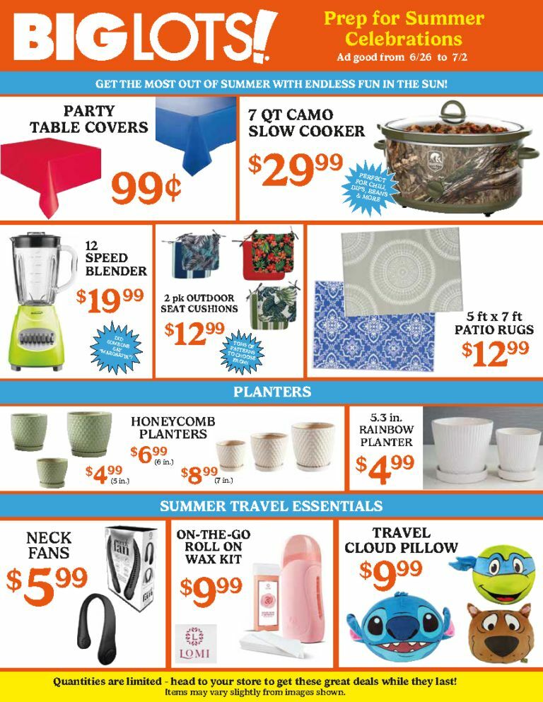 Big Lots Weekly Ad from June 26