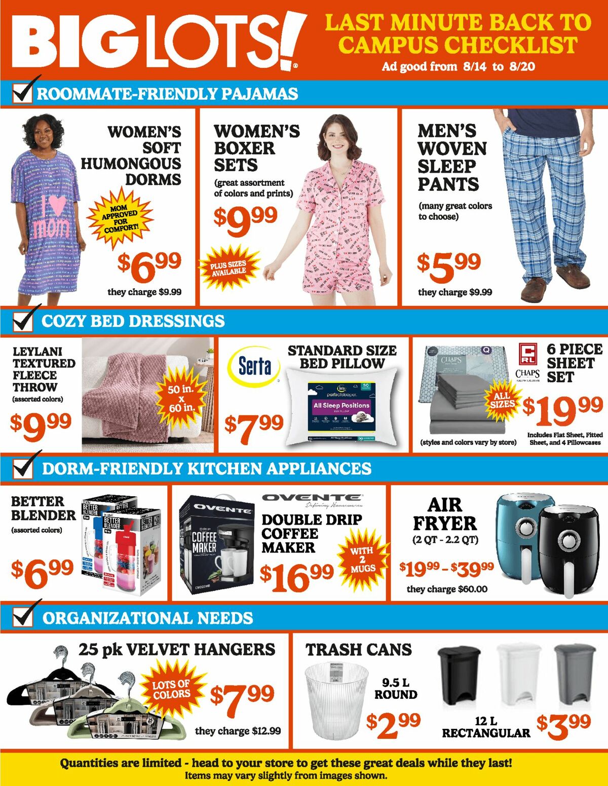 Big Lots Weekly Ad from August 14