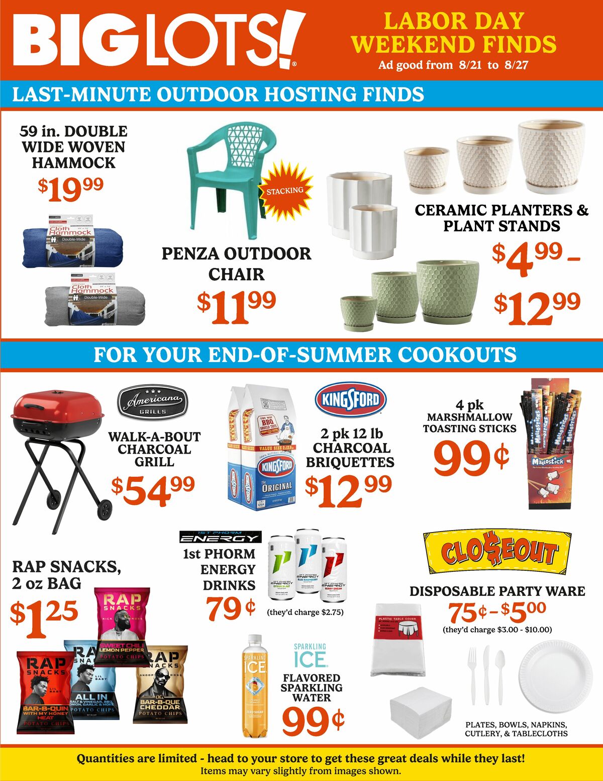 Big Lots Weekly Ad from August 21