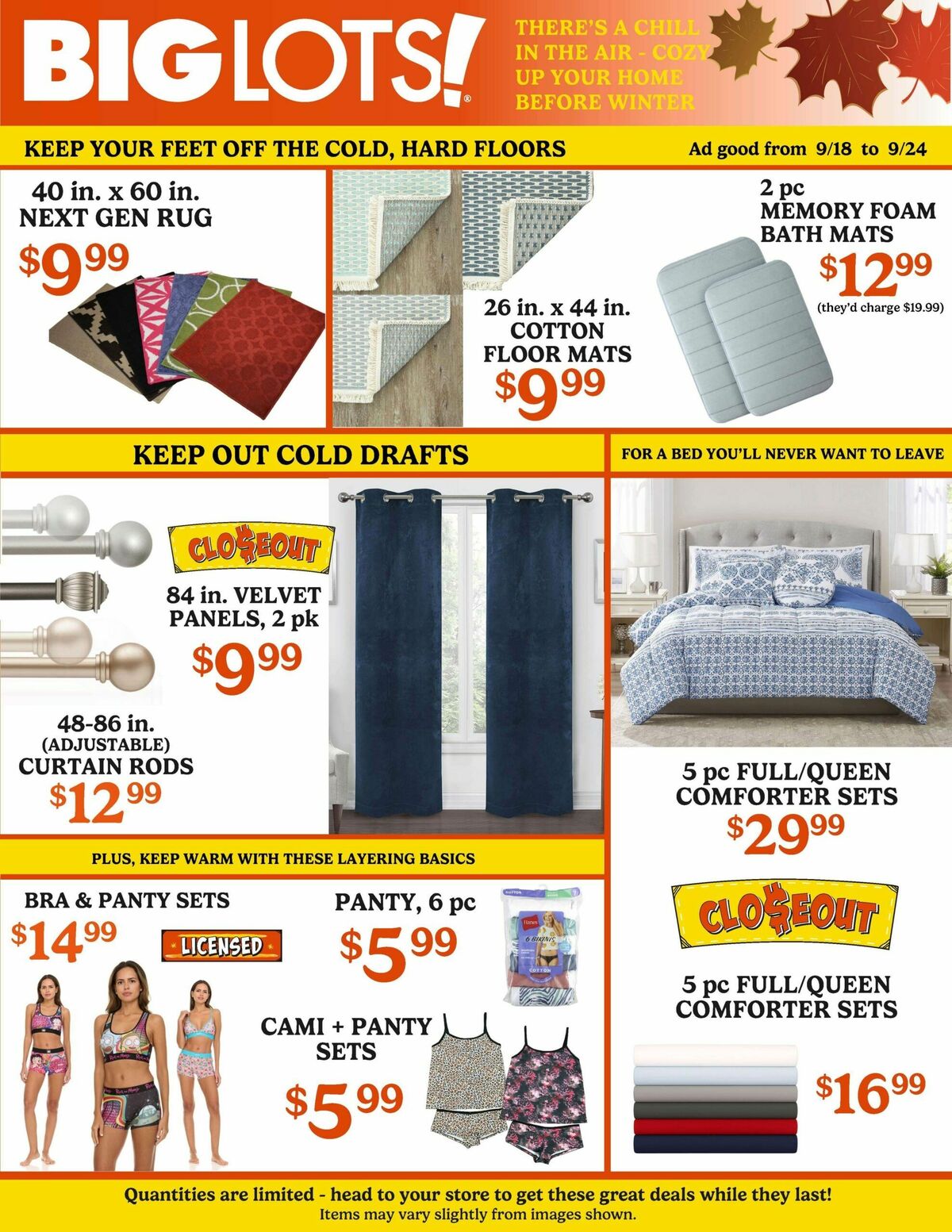 Big Lots Weekly Ad from September 18