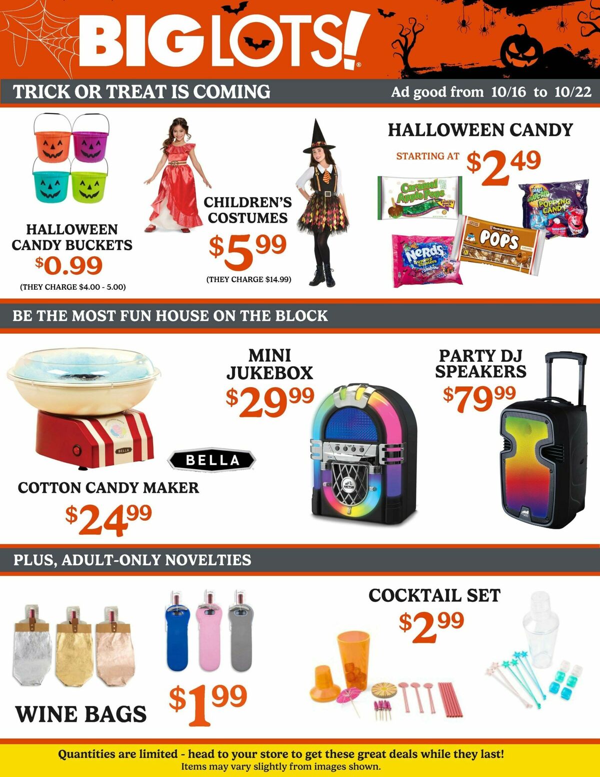 Big Lots Weekly Ad from October 16