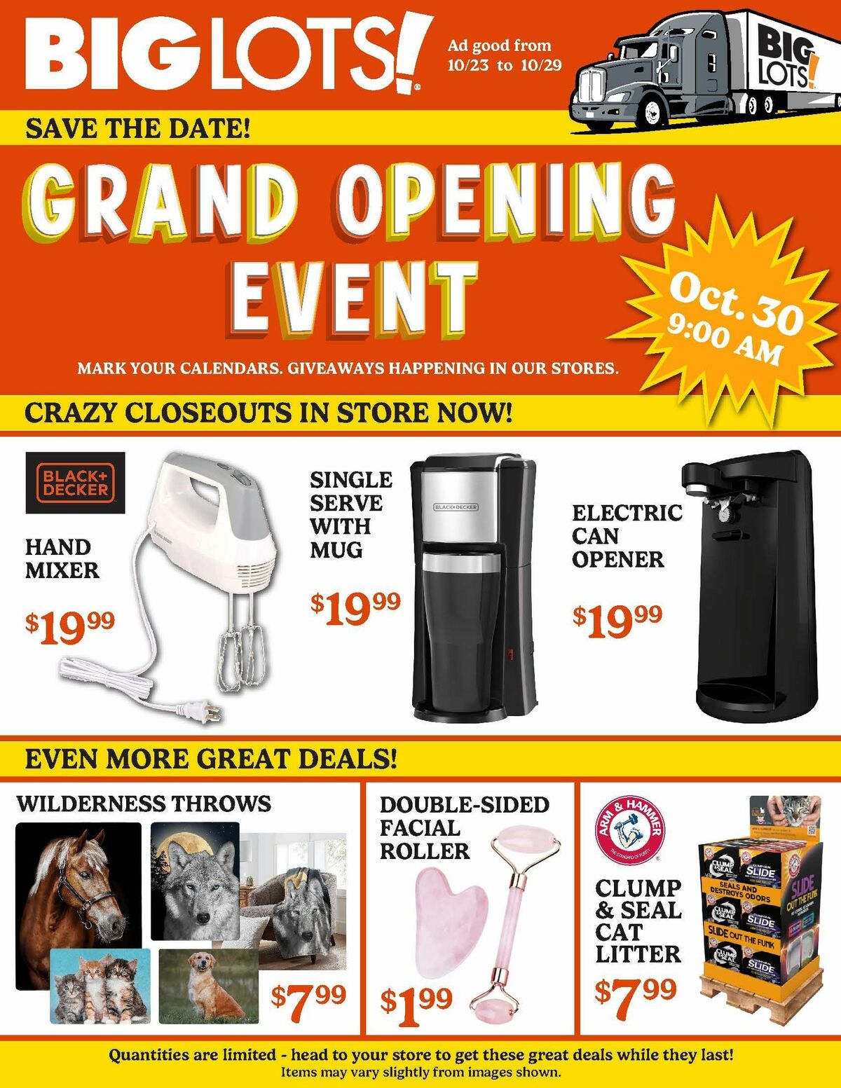 Big Lots Weekly Ad from October 23