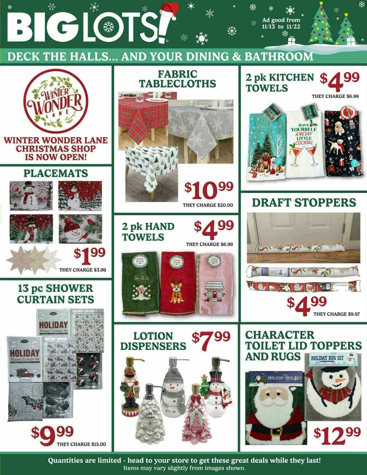 Big Lots Weekly Ad from November 13