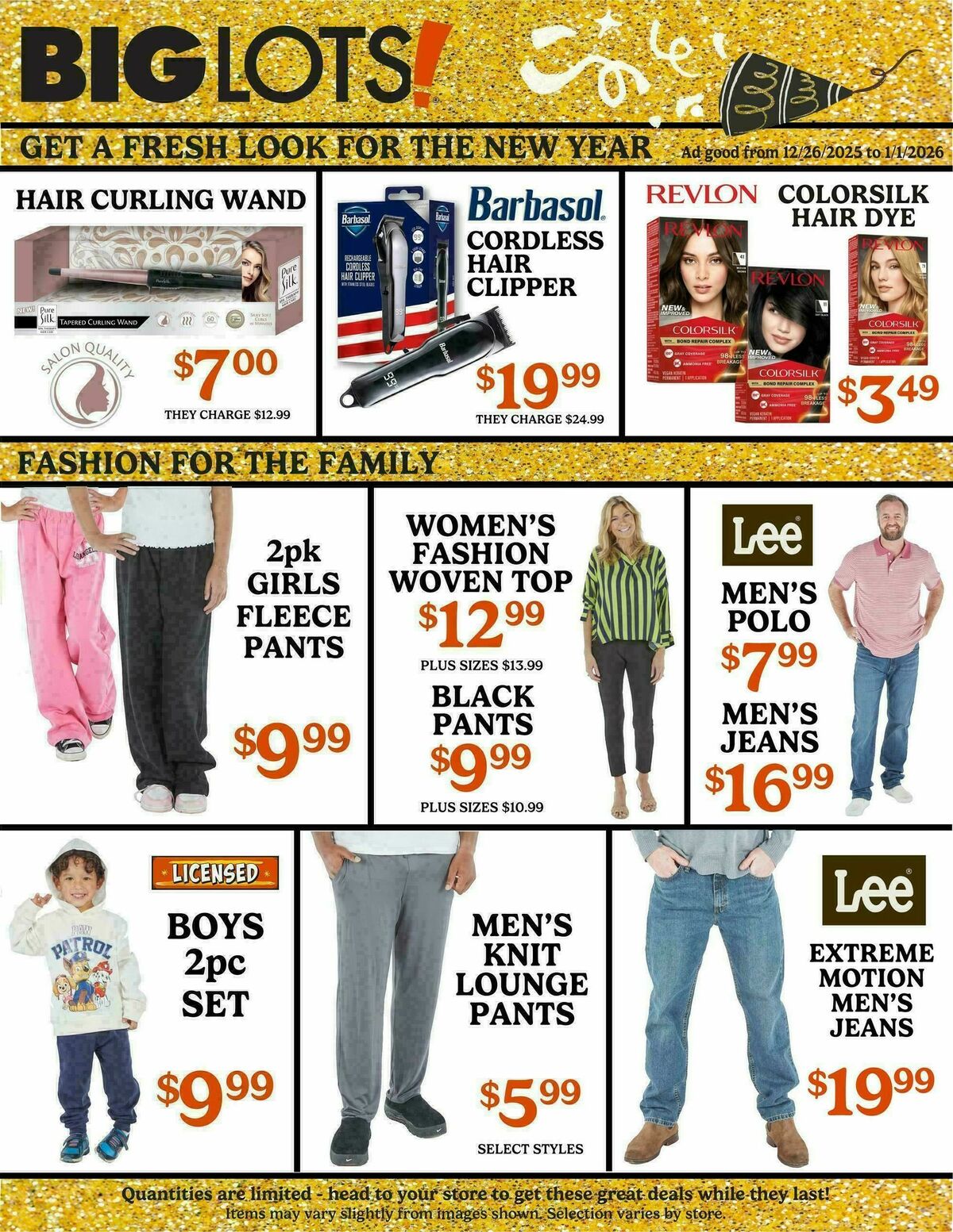 Big Lots Weekly Ad from December 26
