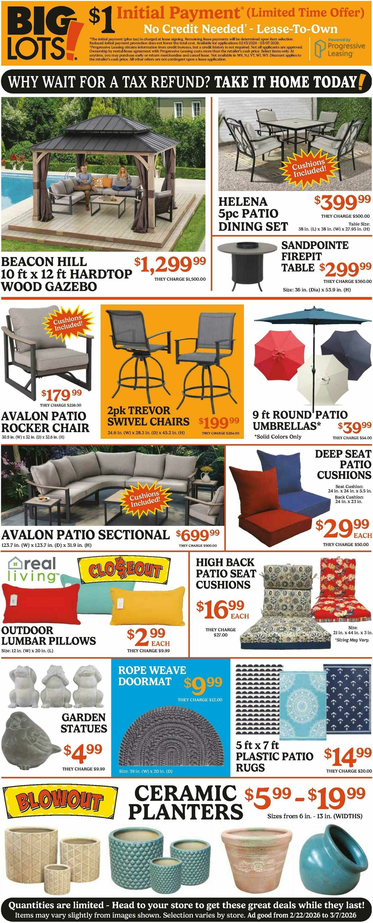 Big Lots Weekly Ad from February 22