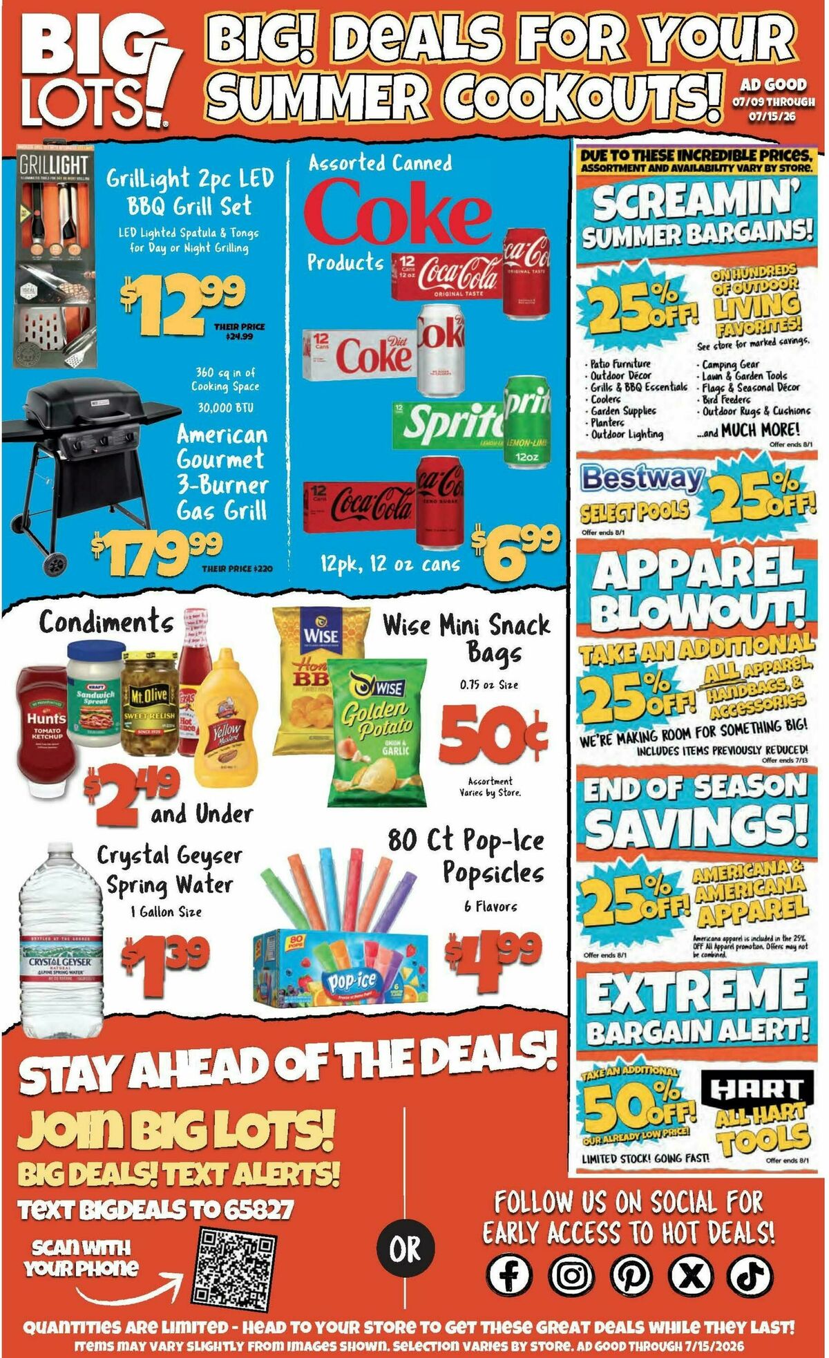 Big Lots Weekly Ad from July 9