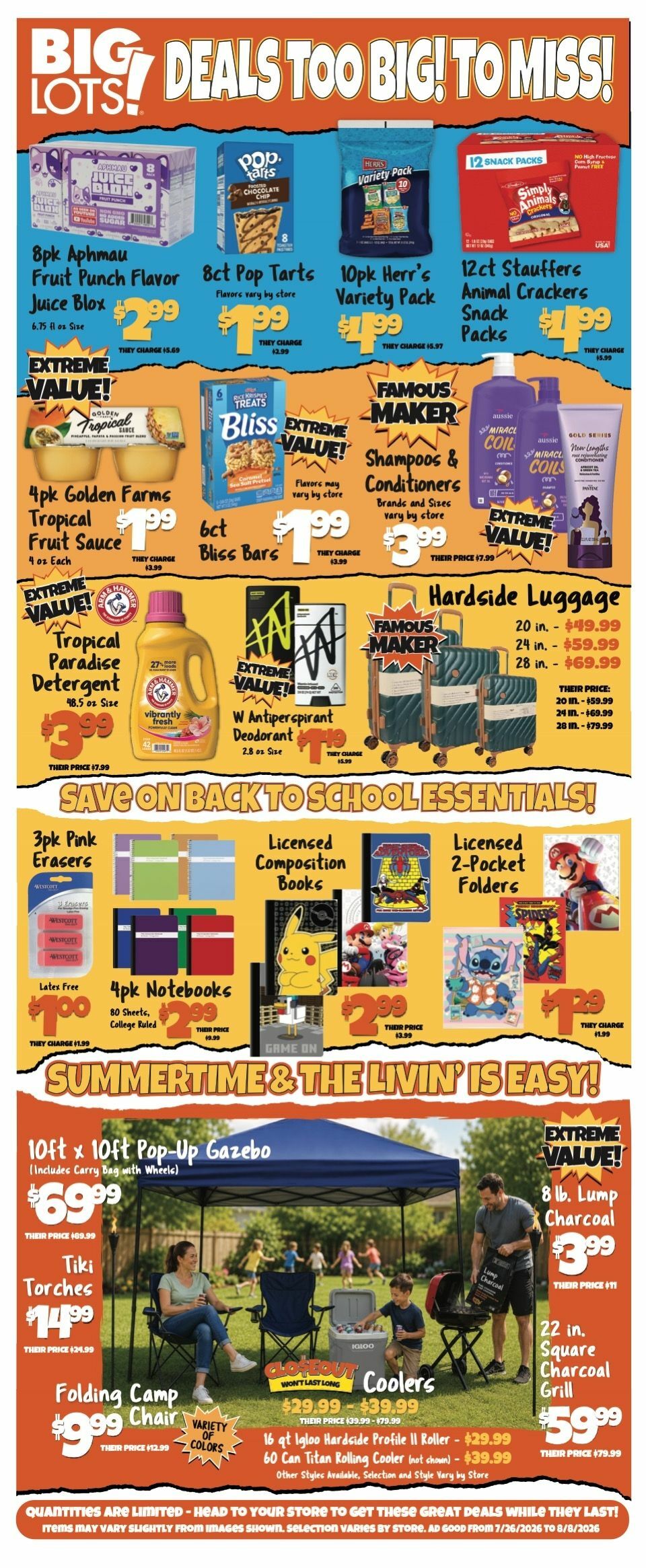 Big Lots Weekly Ad from July 26