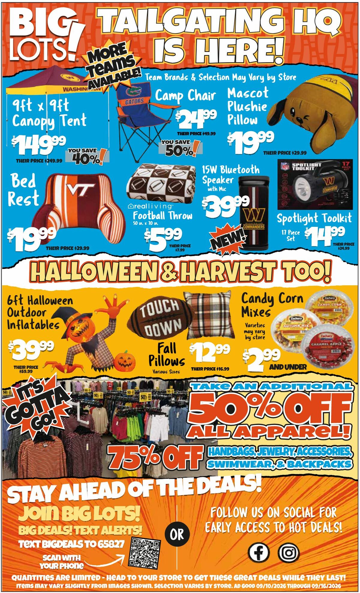 Big Lots Weekly Ad from September 10