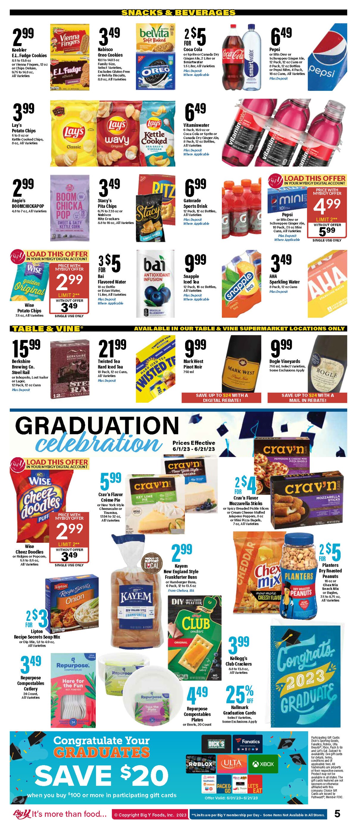 Big Y Weekly Ad from June 1