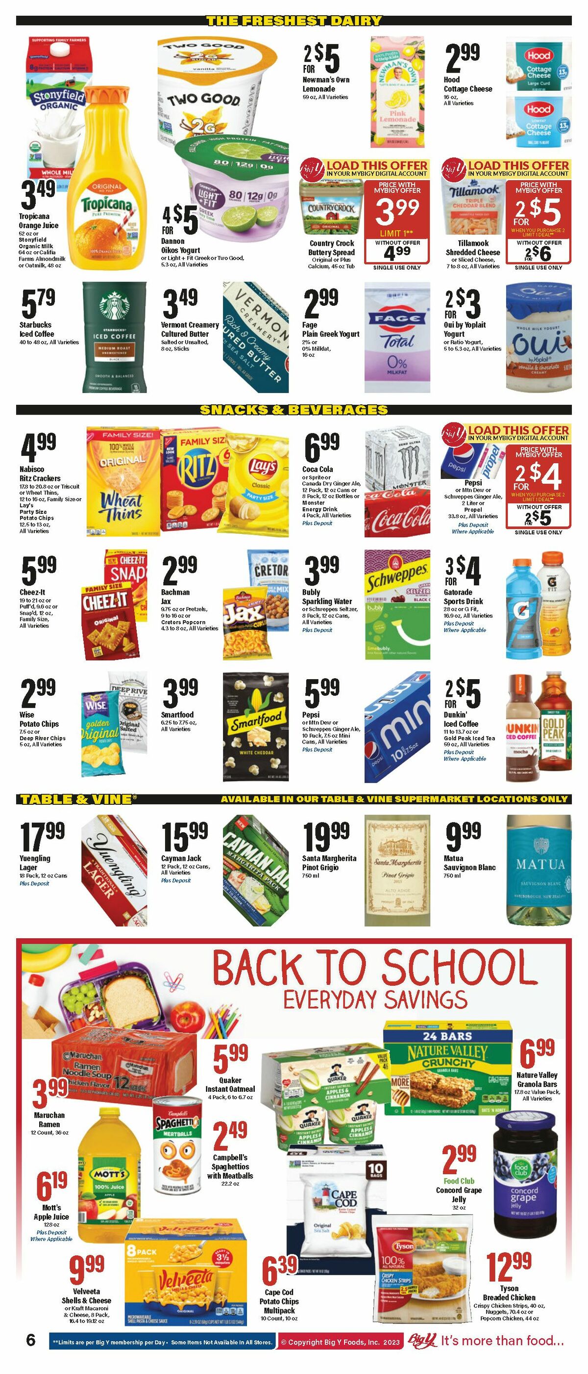 Big Y Weekly Ad from August 17