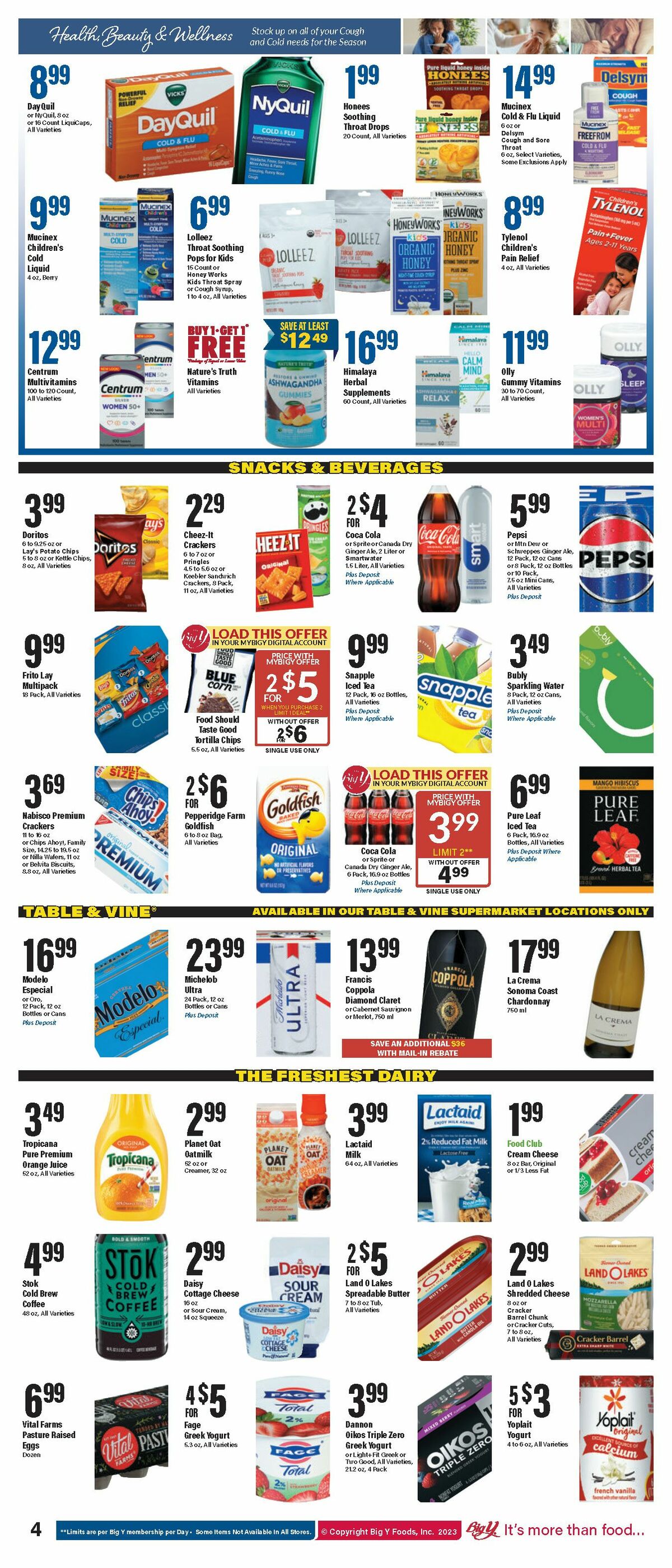 Big Y Weekly Ad from November 2