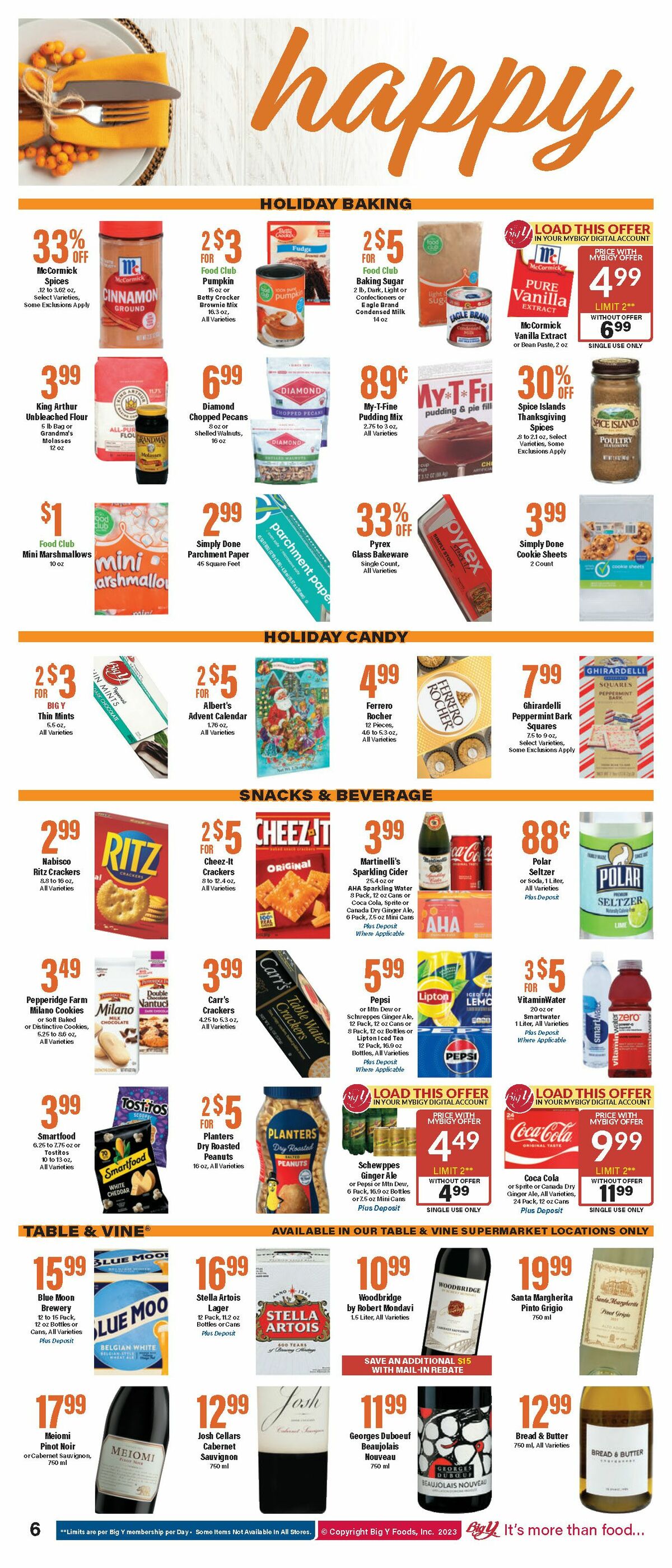 Big Y Weekly Ad from November 16