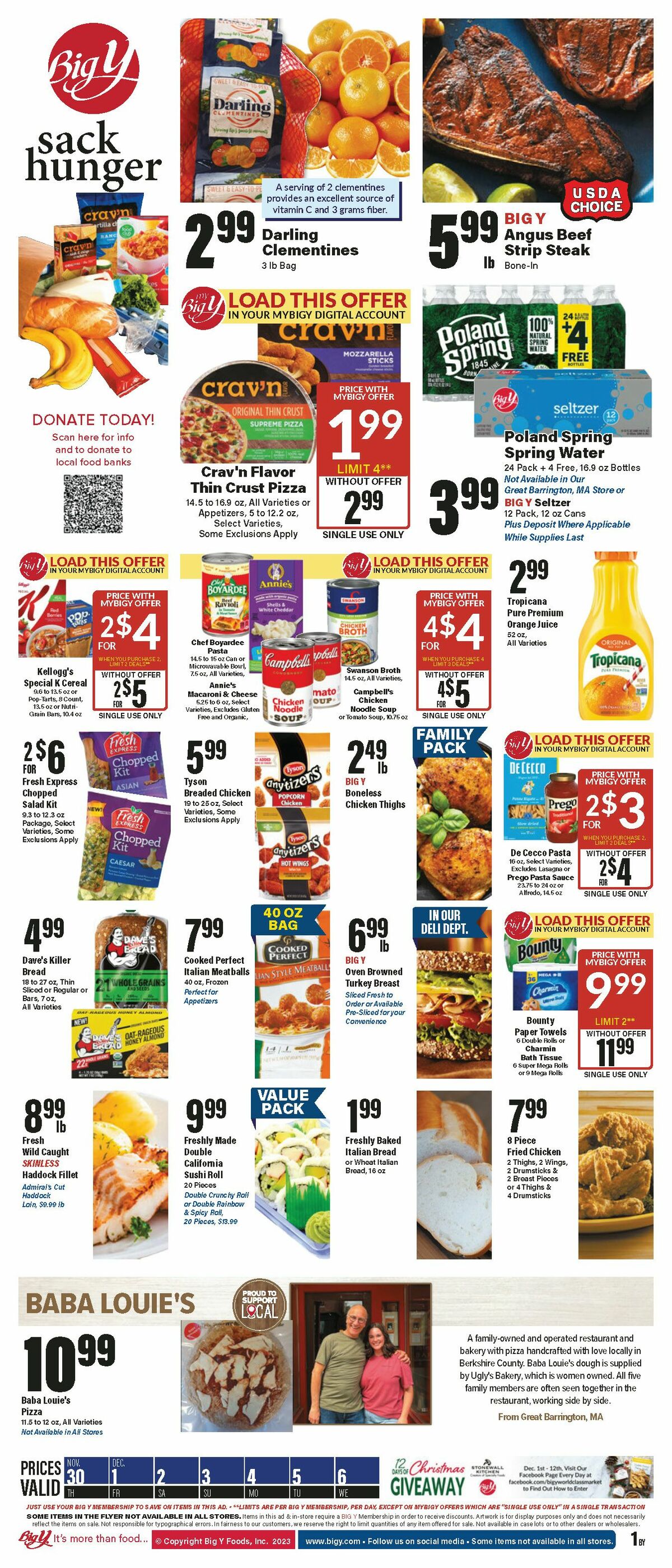 Big Y Weekly Ad from November 30