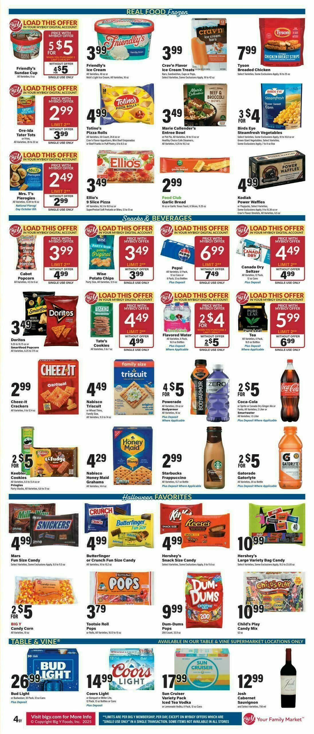 Big Y Weekly Ad from October 2