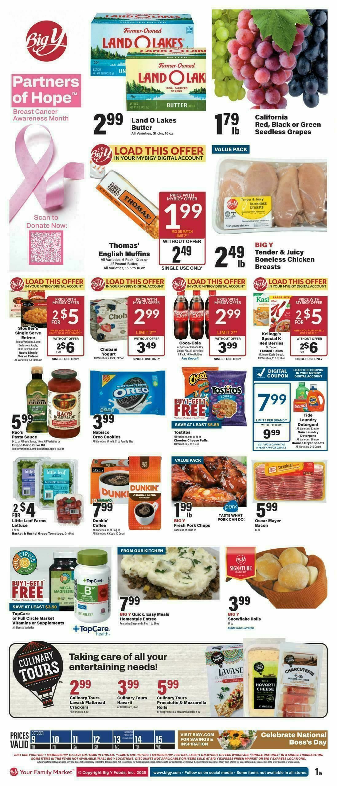 Big Y Weekly Ad from October 9