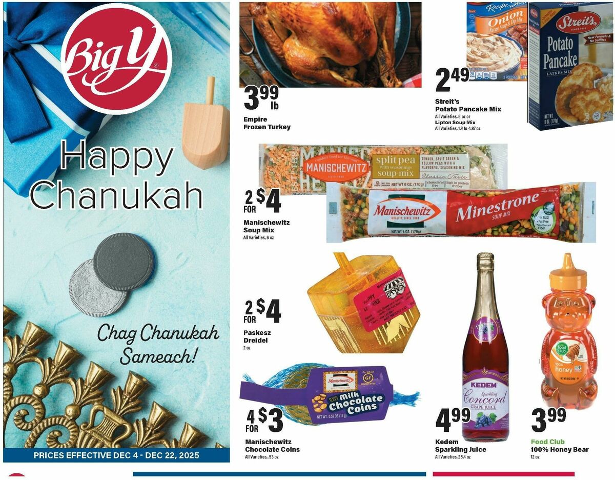 Big Y Chanukah Weekly Ad from December 4