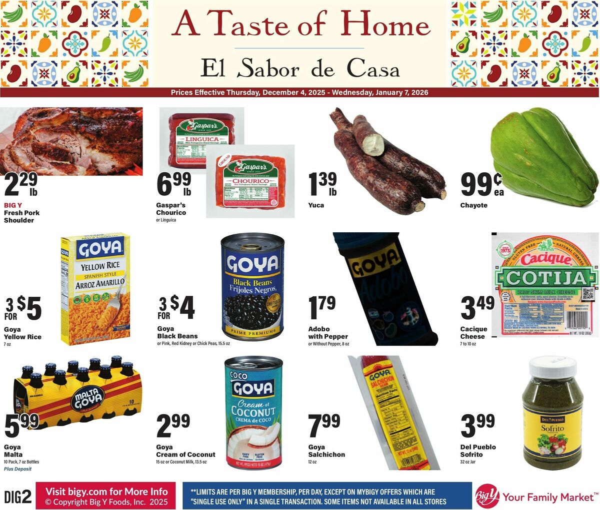 Big Y A Taste of Home Weekly Ad from December 4