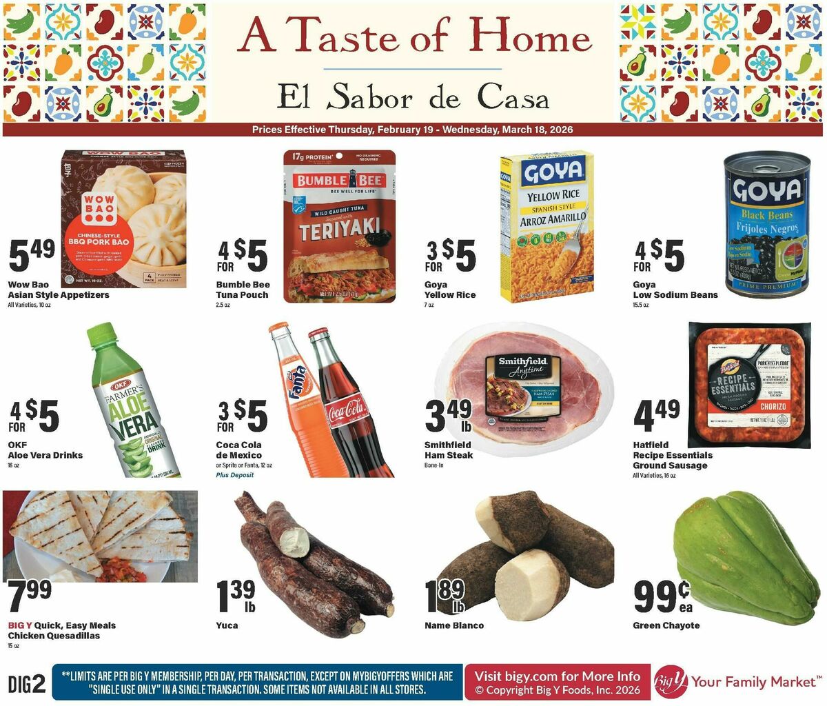 Big Y A Taste of Home Weekly Ad from February 19