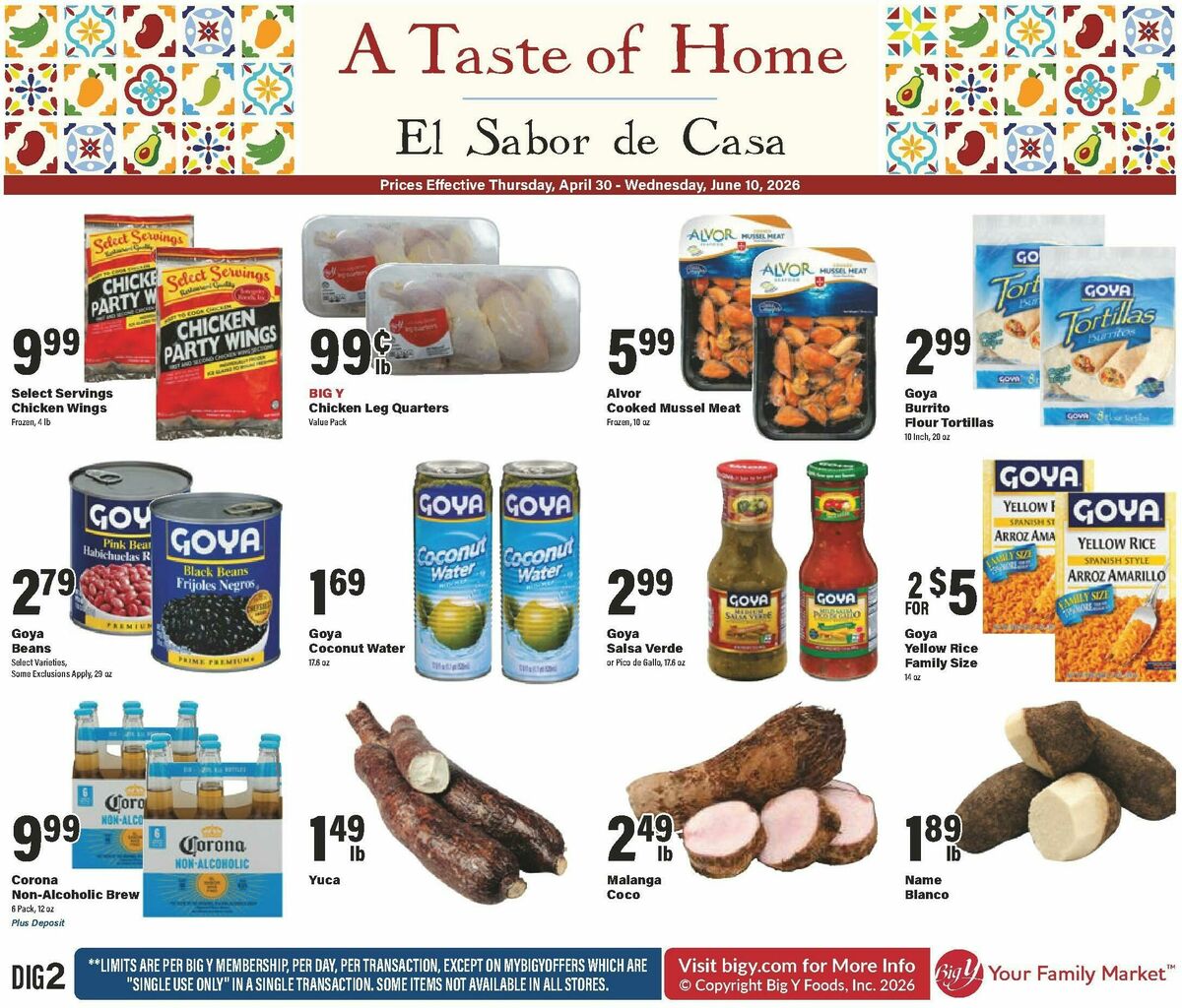 Big Y A Taste of Home Weekly Ad from April 30