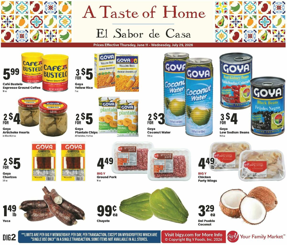 Big Y A Taste of Home Weekly Ad from July 11