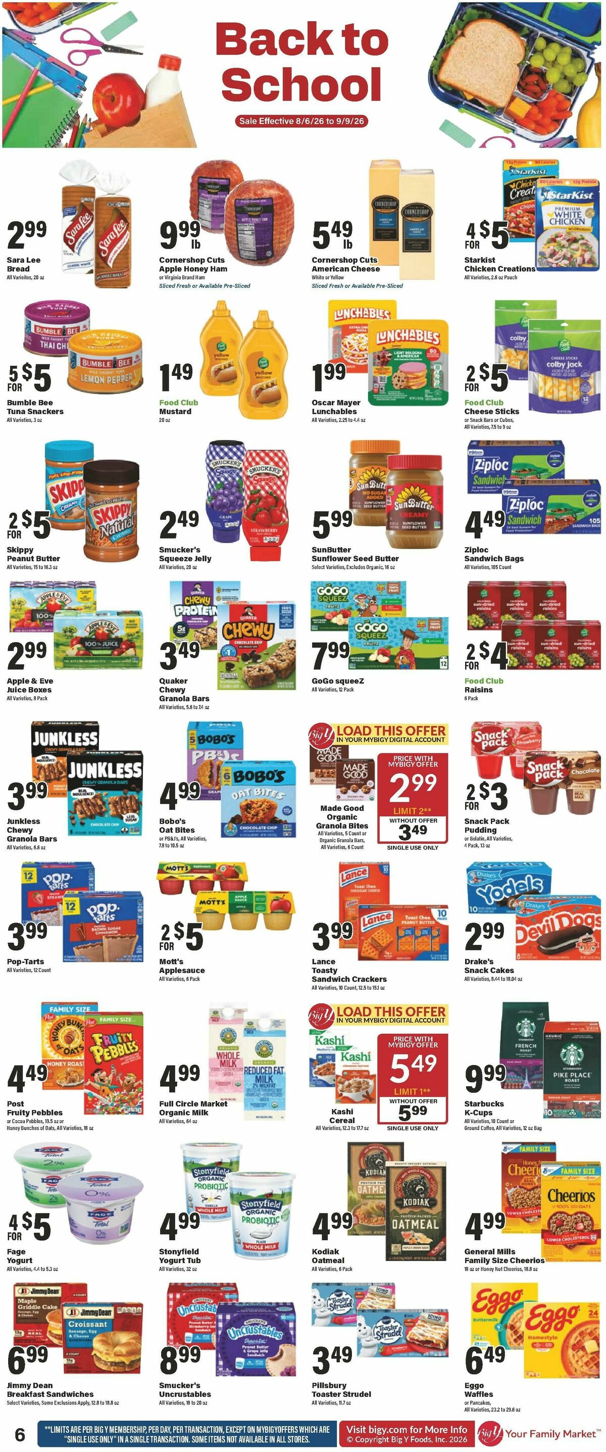 Big Y Weekly Ad from August 6