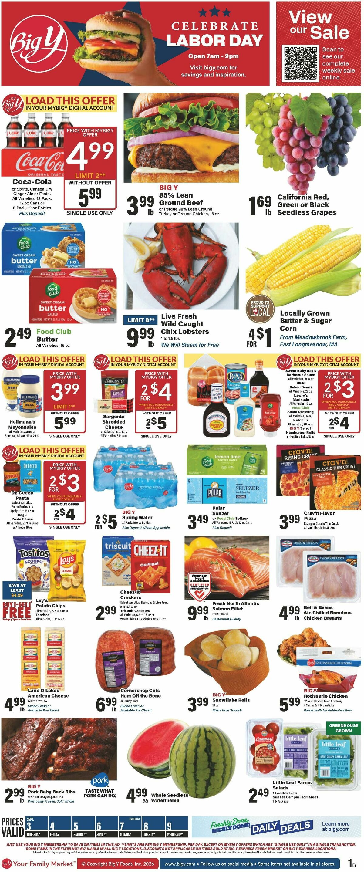Big Y Weekly Ad from September 3