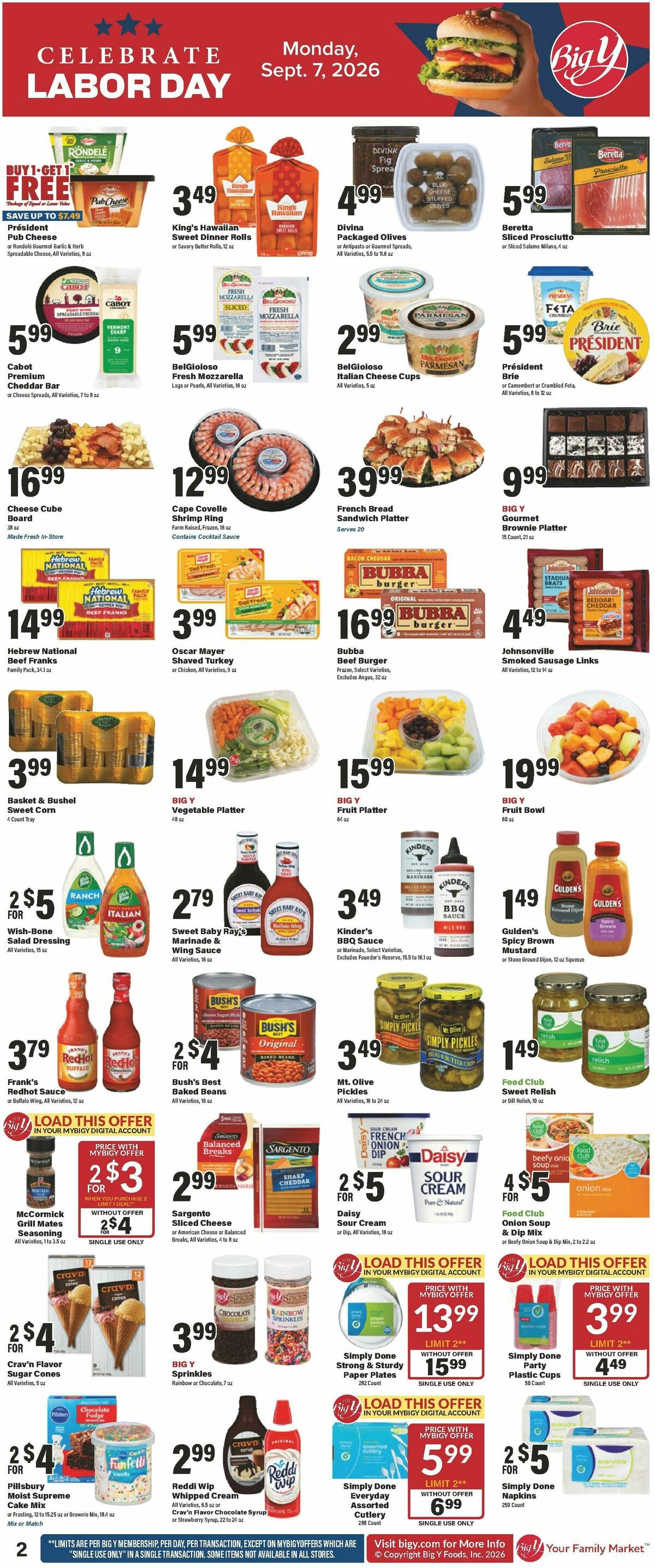 Big Y Weekly Ad from September 3