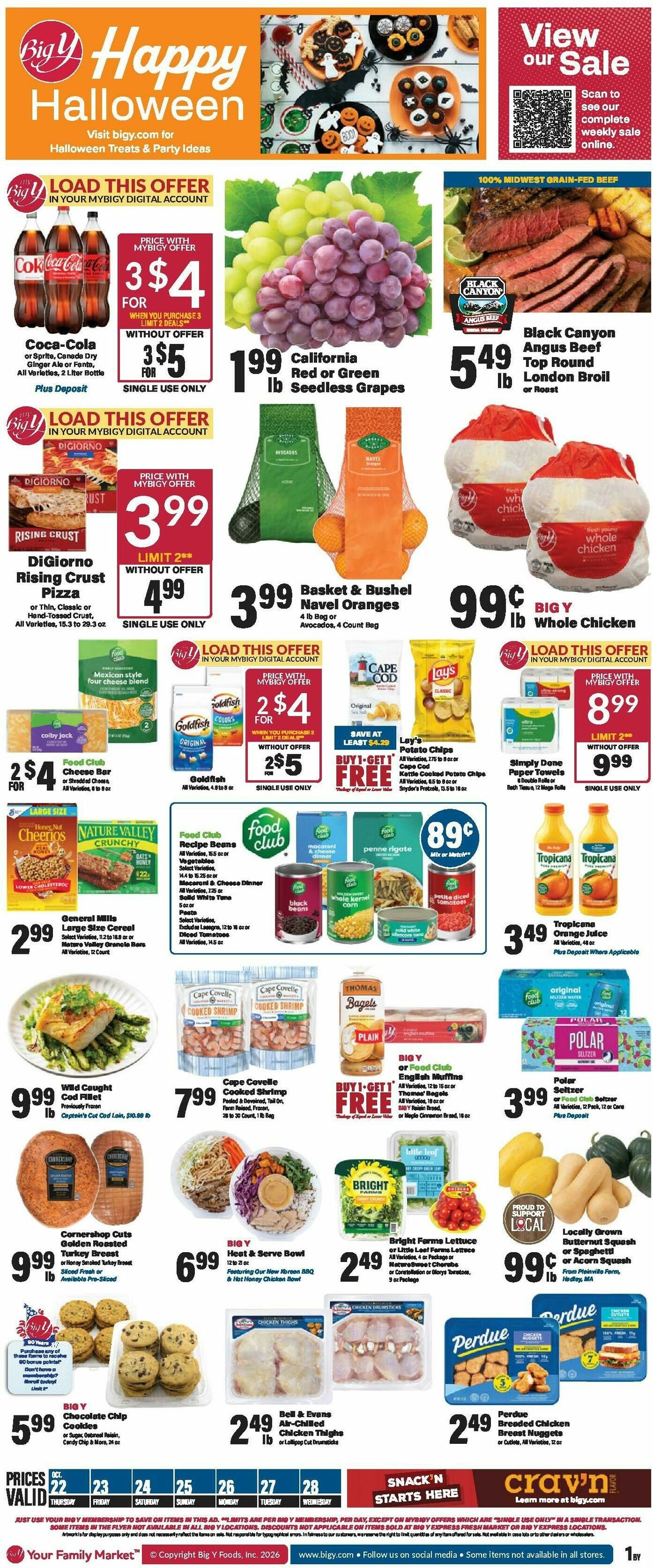 Big Y Weekly Ad from October 22
