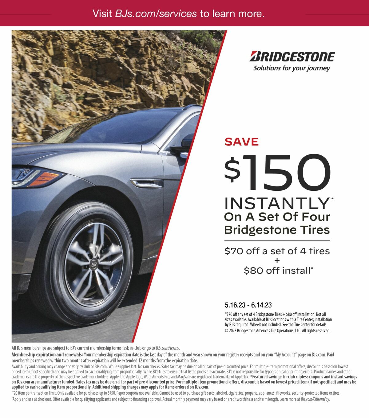 BJ's Wholesale Club Weekly Ad from May 16