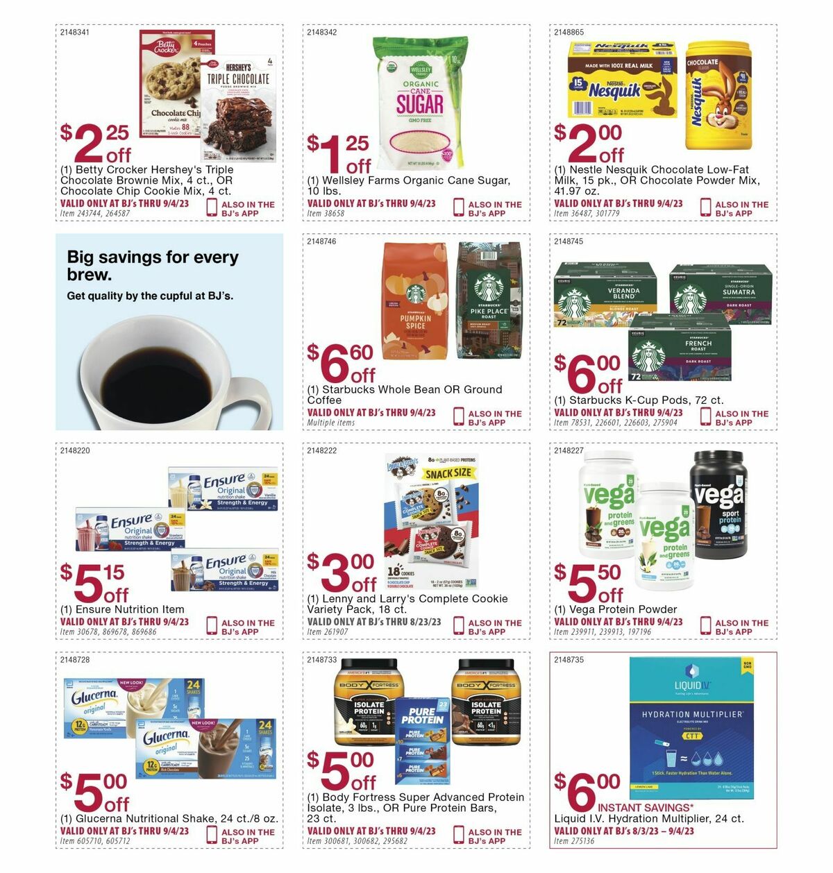 BJ's Wholesale Club Weekly Ad from August 10