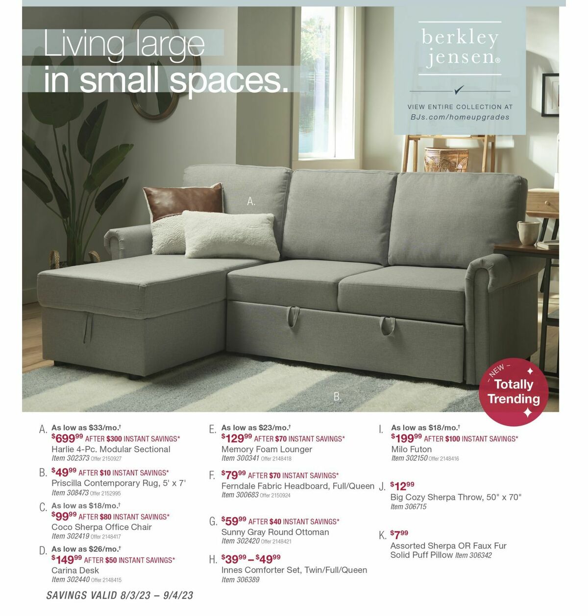 BJ's Wholesale Club Weekly Ad from August 10