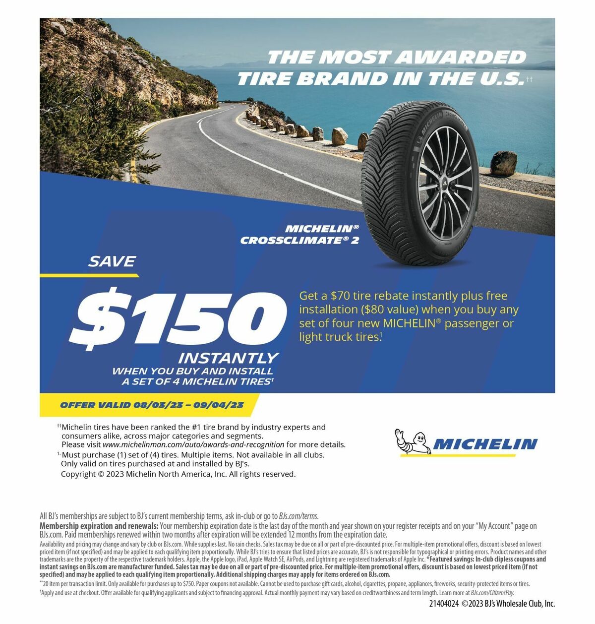 BJ's Wholesale Club Weekly Ad from August 10