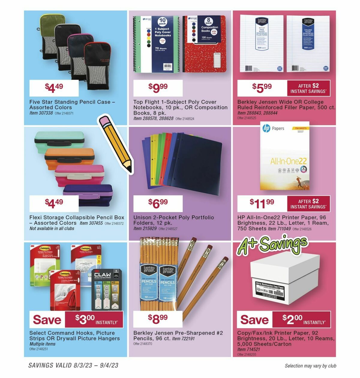 BJ's Wholesale Club Weekly Ad from August 10