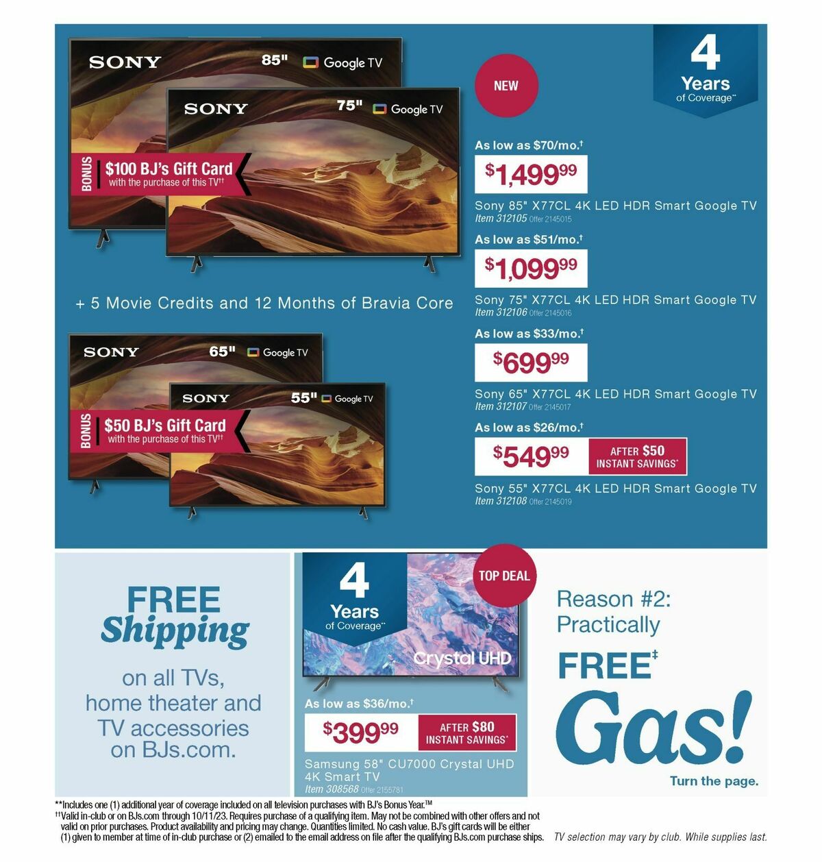 BJ's Wholesale Club Weekly Ad from September 25