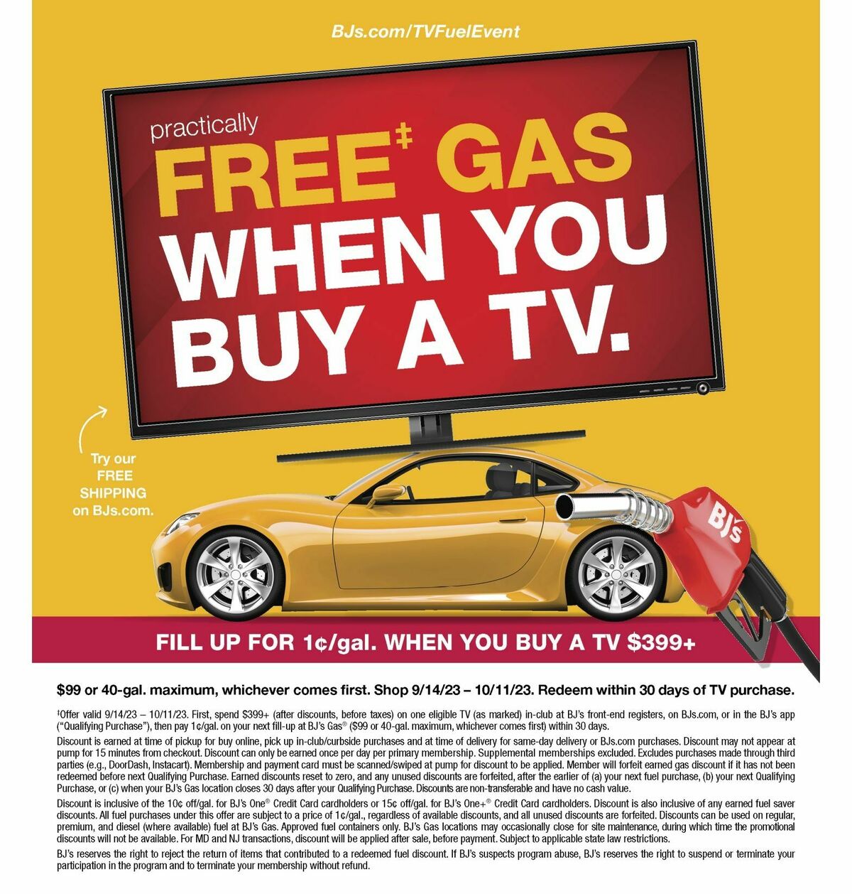 BJ's Wholesale Club Weekly Ad from September 25