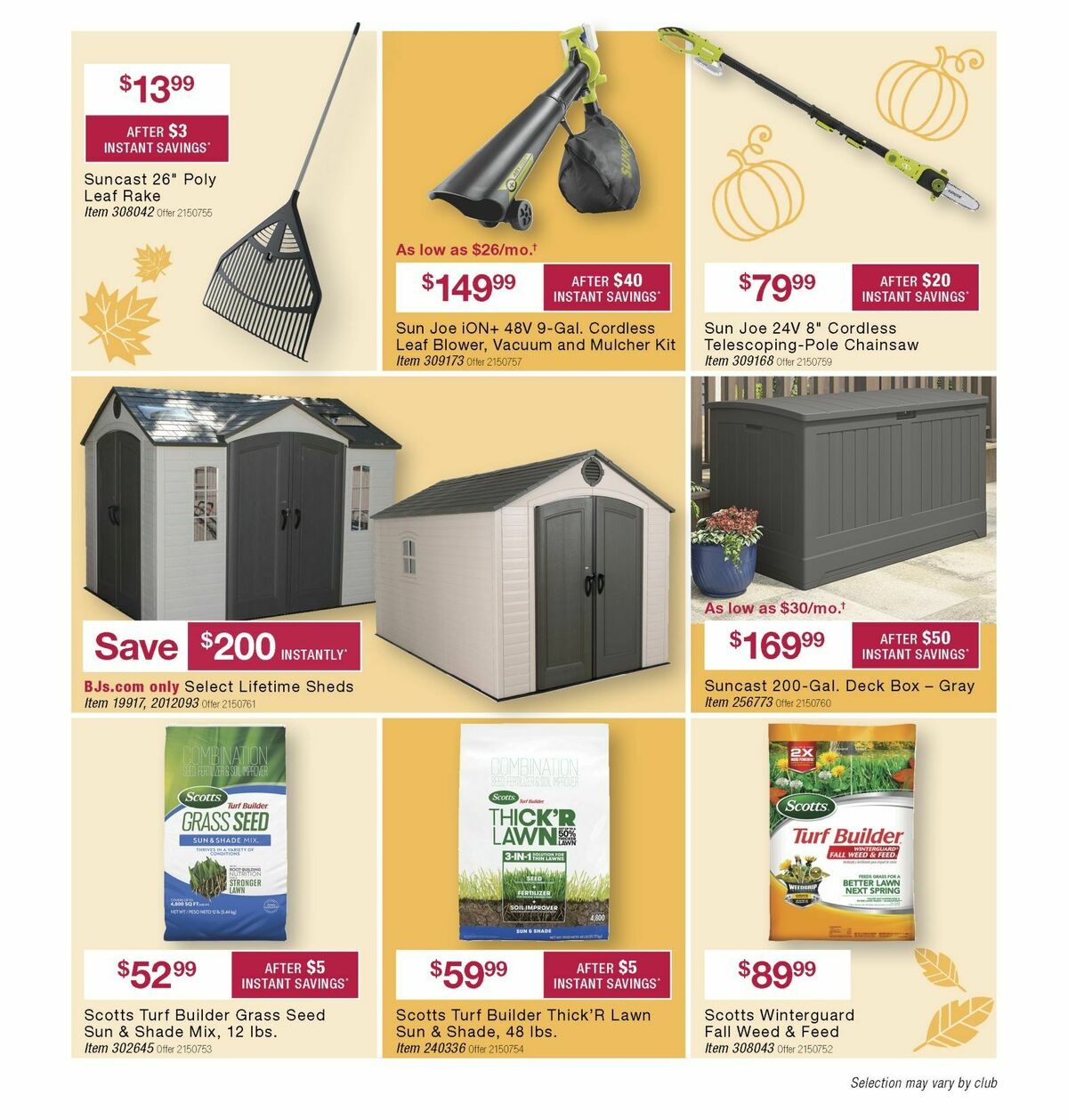BJ's Wholesale Club Weekly Ad from September 25