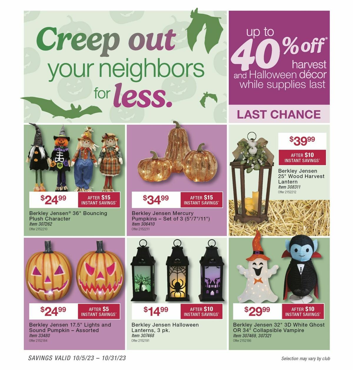 BJ's Wholesale Club Weekly Ad from October 4