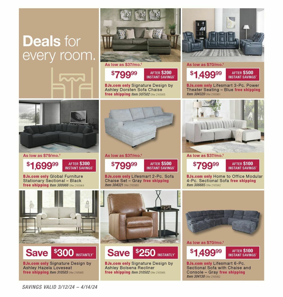 BJ's Wholesale Club Weekly Ad from March 12