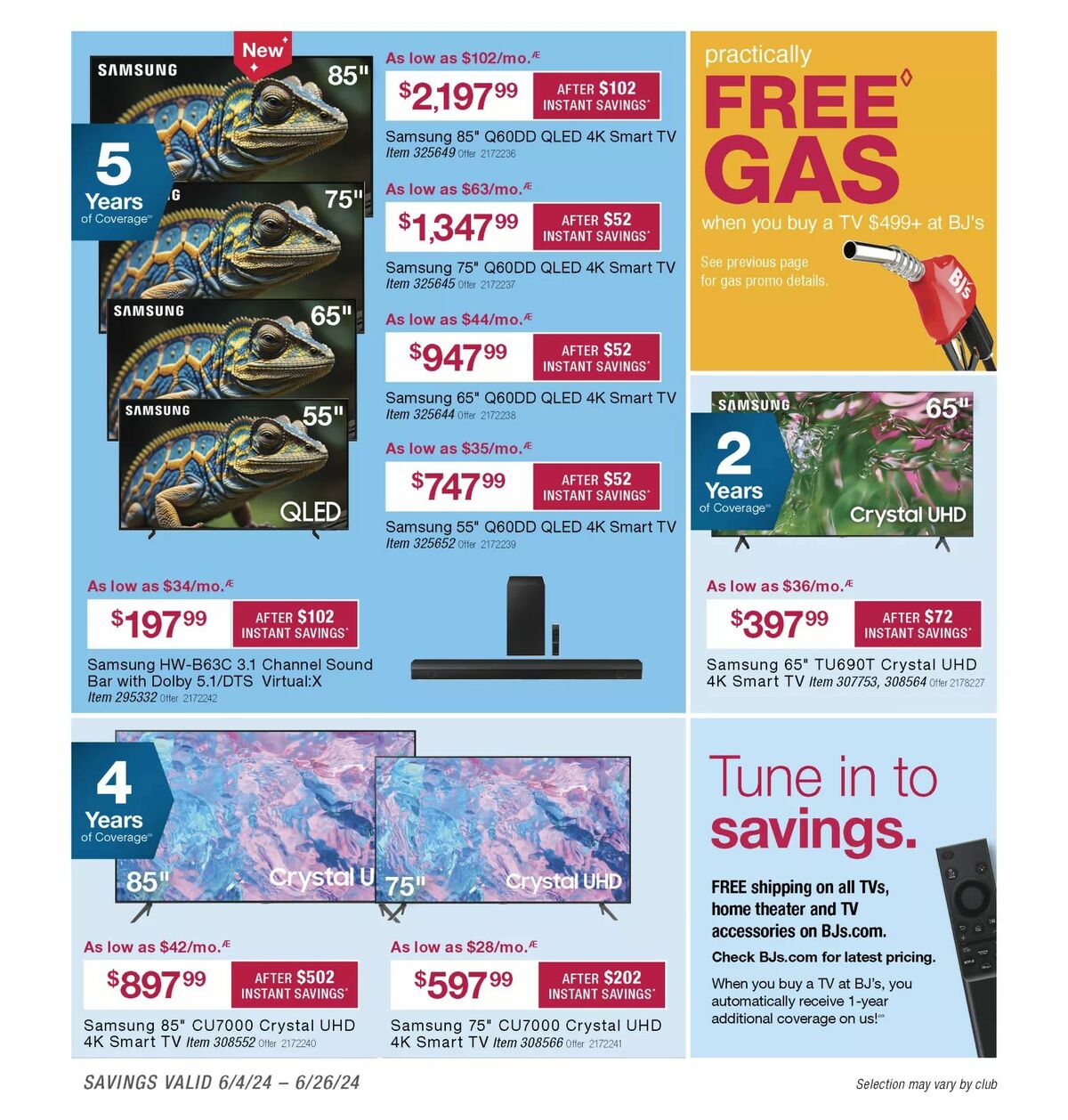 BJ's Wholesale Club Weekly Ad from June 4