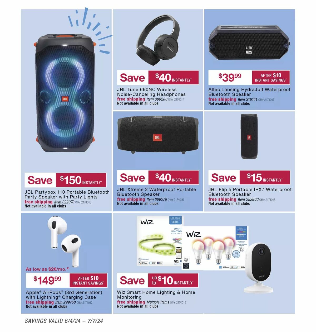 BJ's Wholesale Club Weekly Ad from June 4