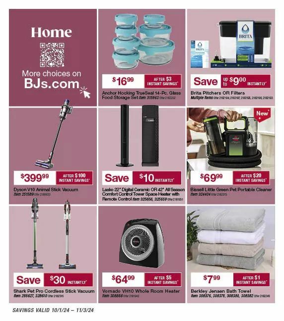 BJ's Wholesale Club Weekly Ad from October 1