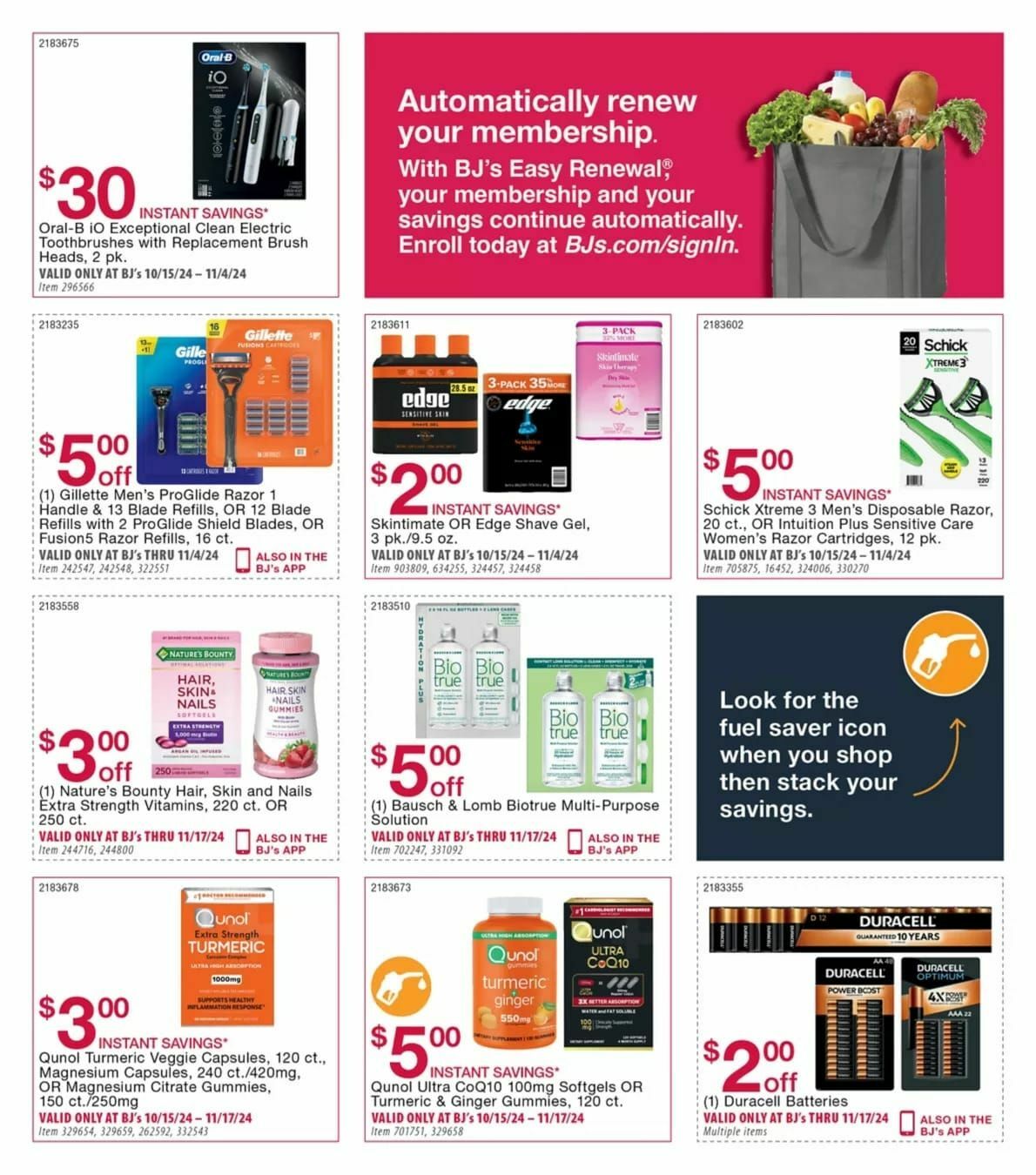 BJ's Wholesale Club Weekly Ad from October 14