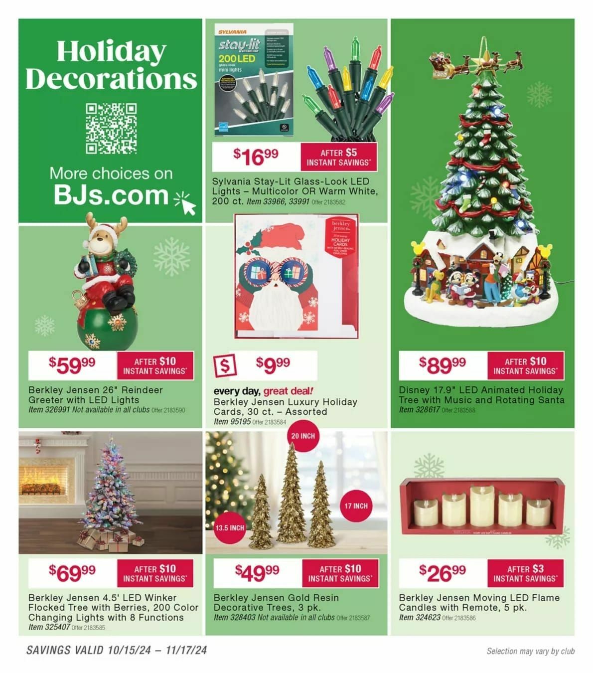 BJ's Wholesale Club Weekly Ad from October 14