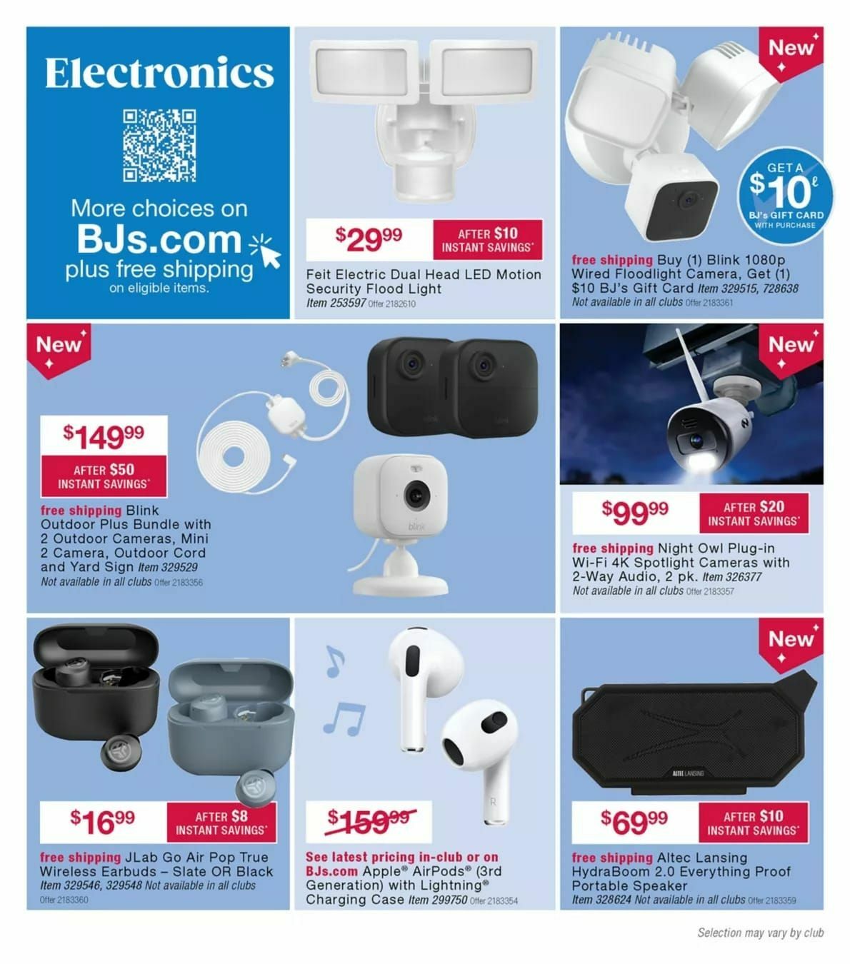 BJ's Wholesale Club Weekly Ad from October 14