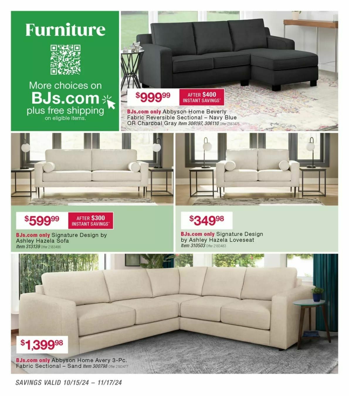 BJ's Wholesale Club Weekly Ad from October 14