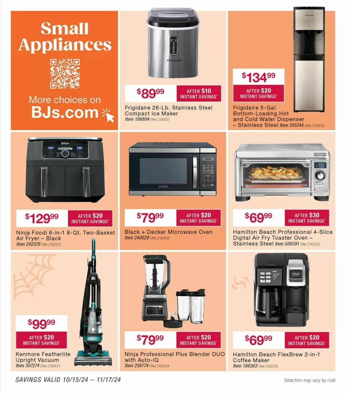 BJ's Wholesale Club Weekly Ad from October 14
