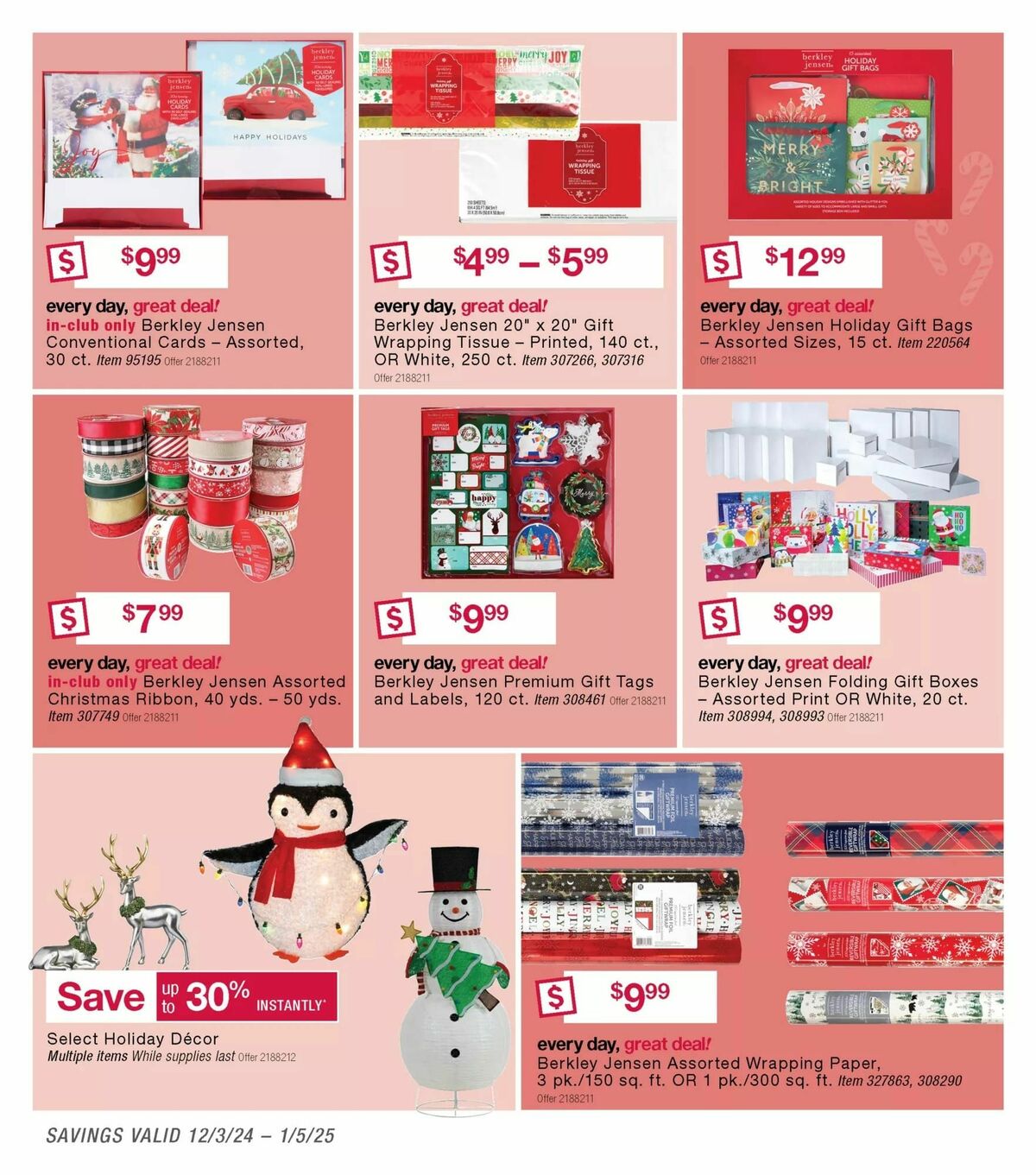 BJ's Wholesale Club Weekly Ad from December 3